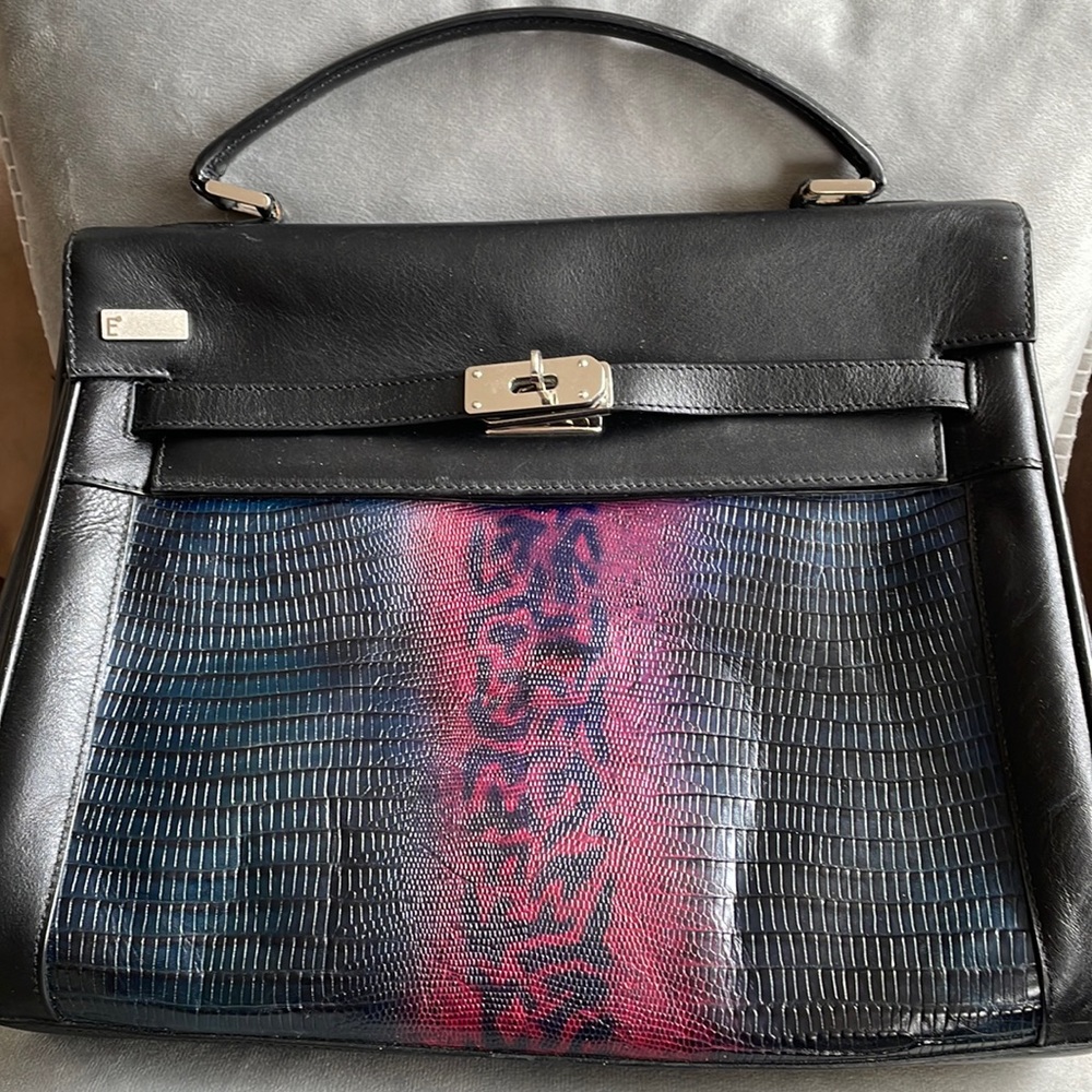 Leather handbag